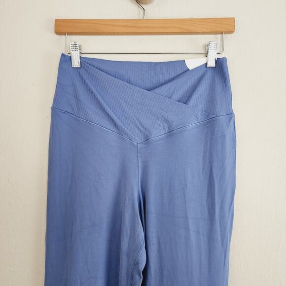 NWT Aerie Offline Real Me Crossover Super Flare Legging XL 32" Marbled Blue Yoga - Picture 5 of 13